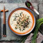 Japanese Creamy Soup with Chicken
